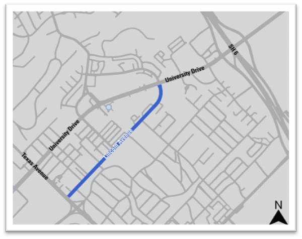 Map of Project on Lincoln Avenue