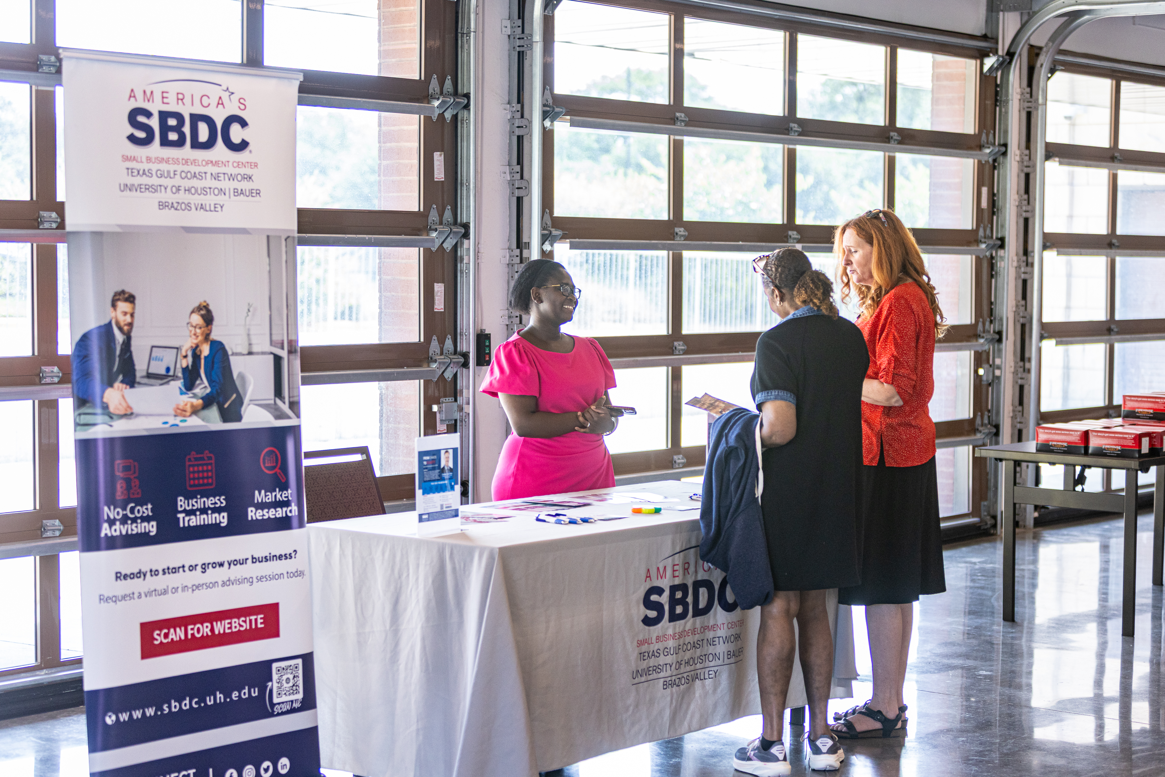 SBDC talking with 2 people