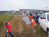Cleaning up trash