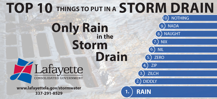 Only Rain in the Drain