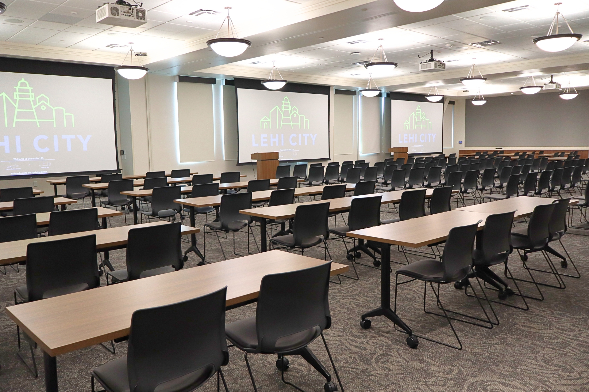 Community Room Video Screens