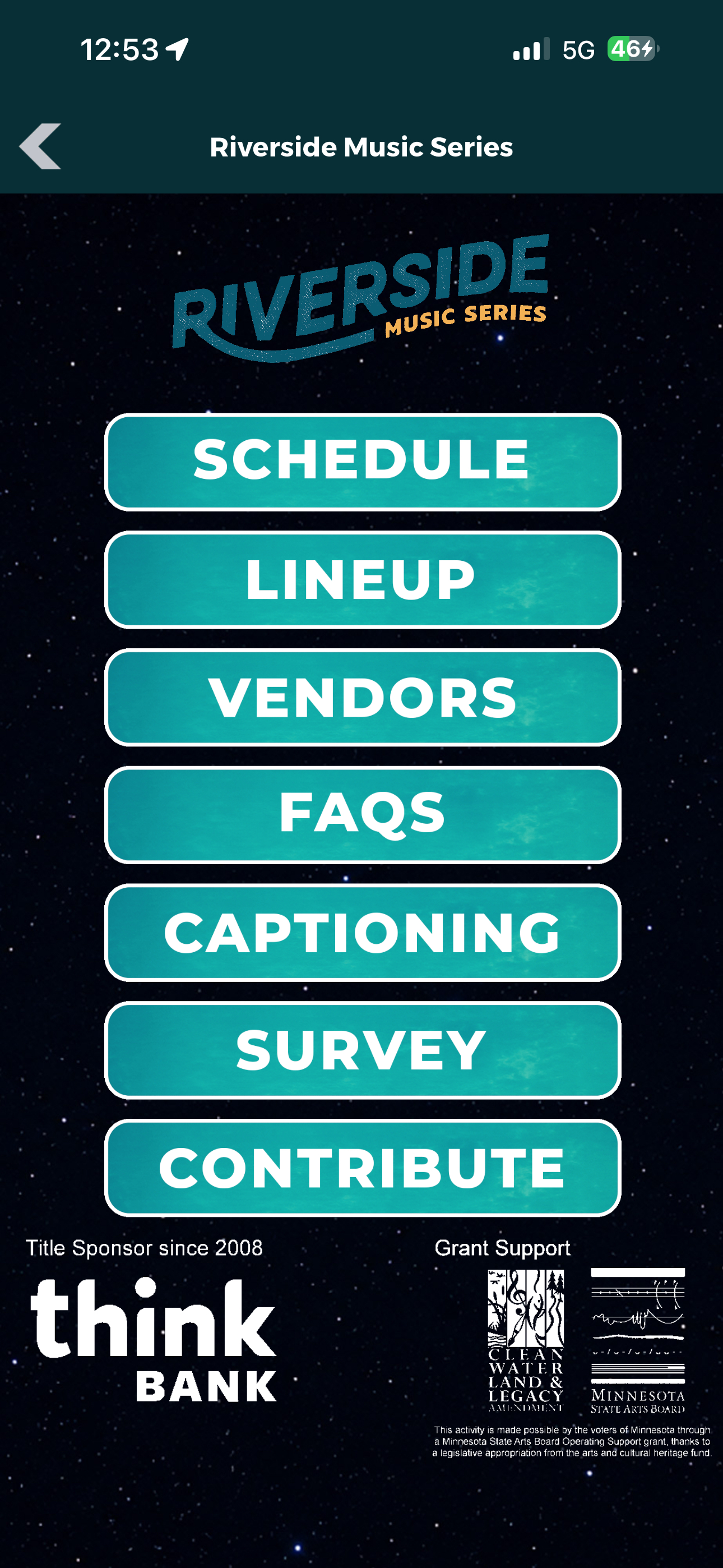 Riverside app screen