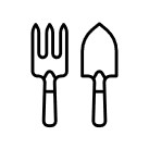 Icon of gardening tools