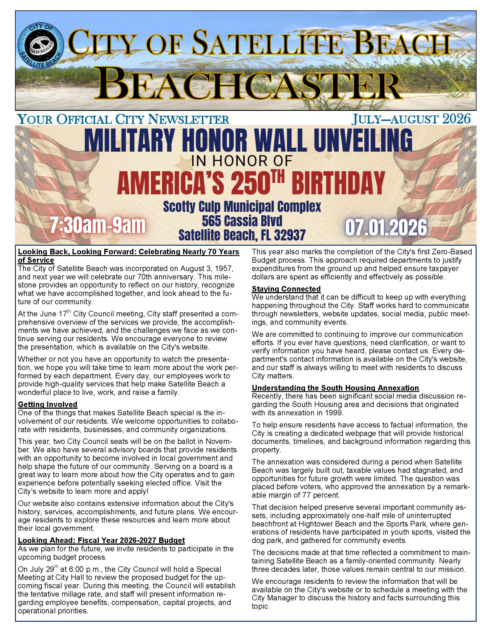 Cover of July - August Beachcaster