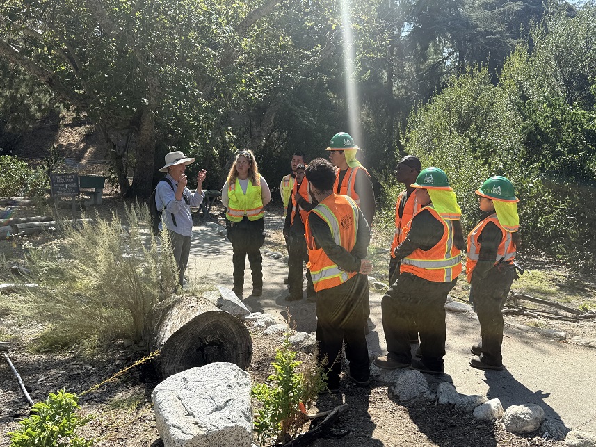 Project partners participating in Bailey Canyon stewardship education